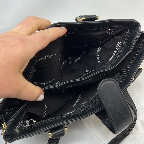 Whiting and Davis Large Double Compartment Shoulder Bag - Picture 9 of 16